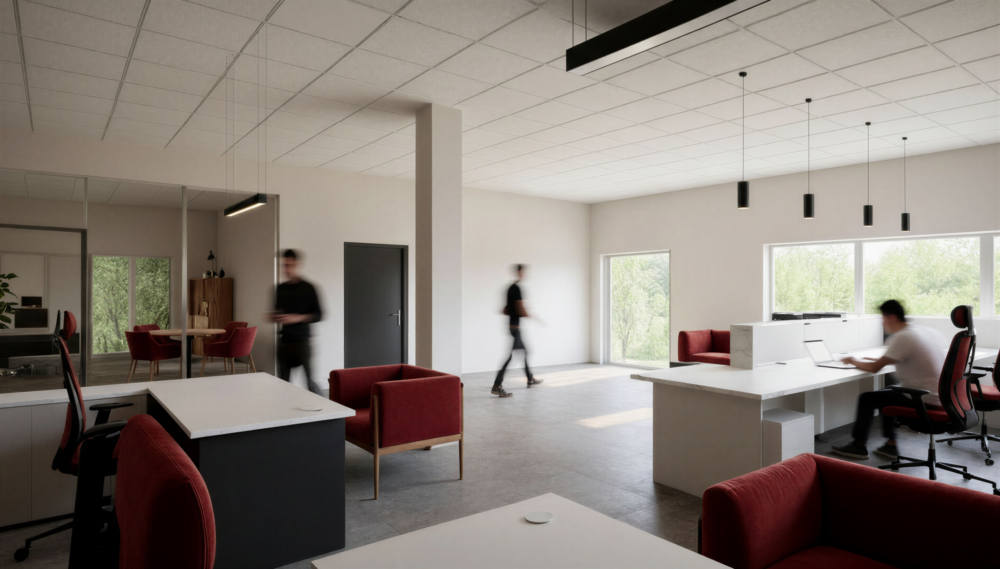 Nowoczesna przestrzeń biurowa